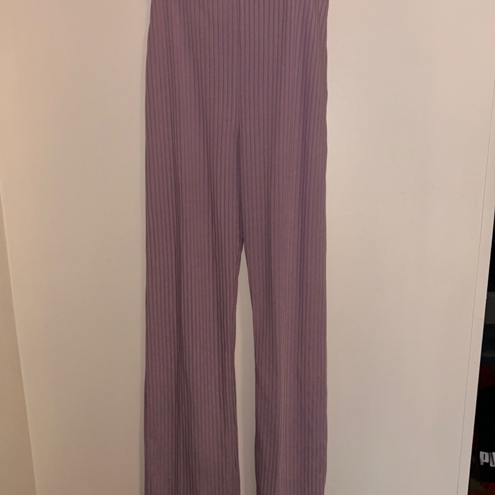 Collusion Ribbed Lilac Pants - Picture 3 of 5